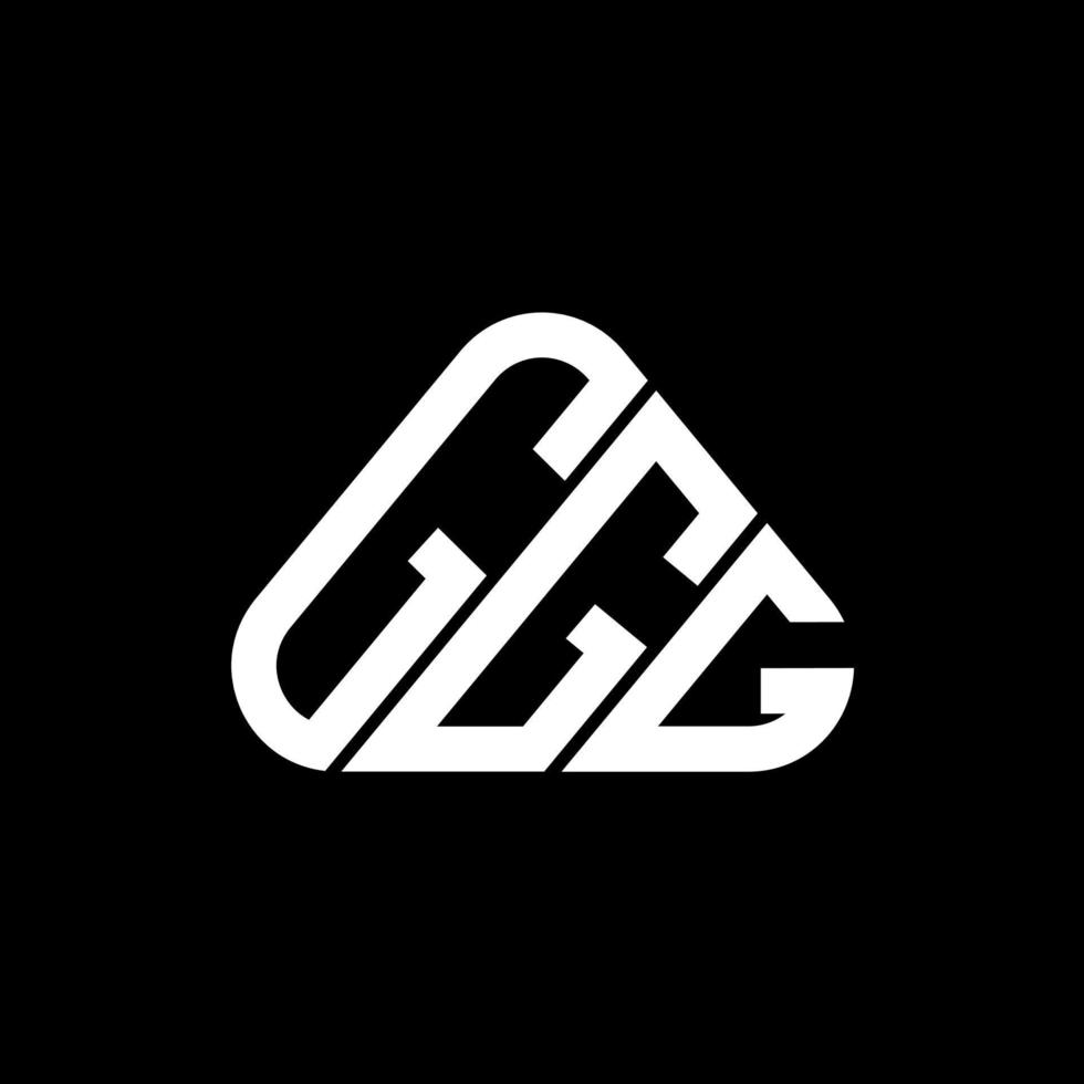 Diseño creativo del logotipo de la letra ggg con gráfico vectorial, logotipo simple y moderno de ggg. vector