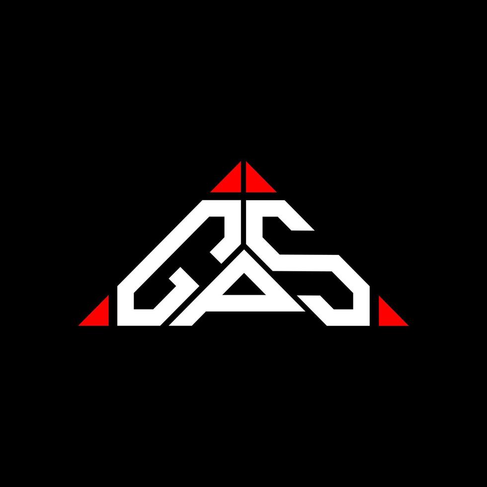 GPS letter logo creative design with vector graphic, GPS simple and