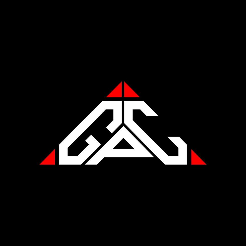 GPC letter logo creative design with vector graphic, GPC simple and modern logo.