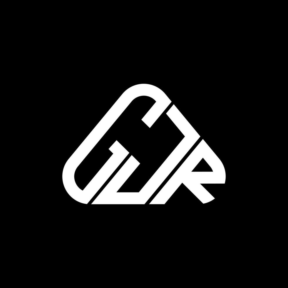 Diseño creativo del logotipo de la letra gjr con gráfico vectorial, logotipo simple y moderno de gjr. vector