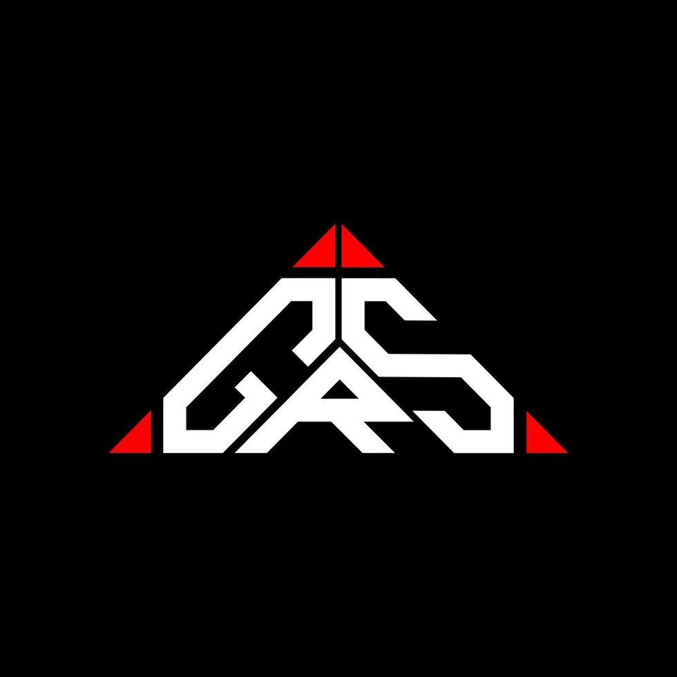 GRS letter logo creative design with vector graphic, GRS simple and modern logo.