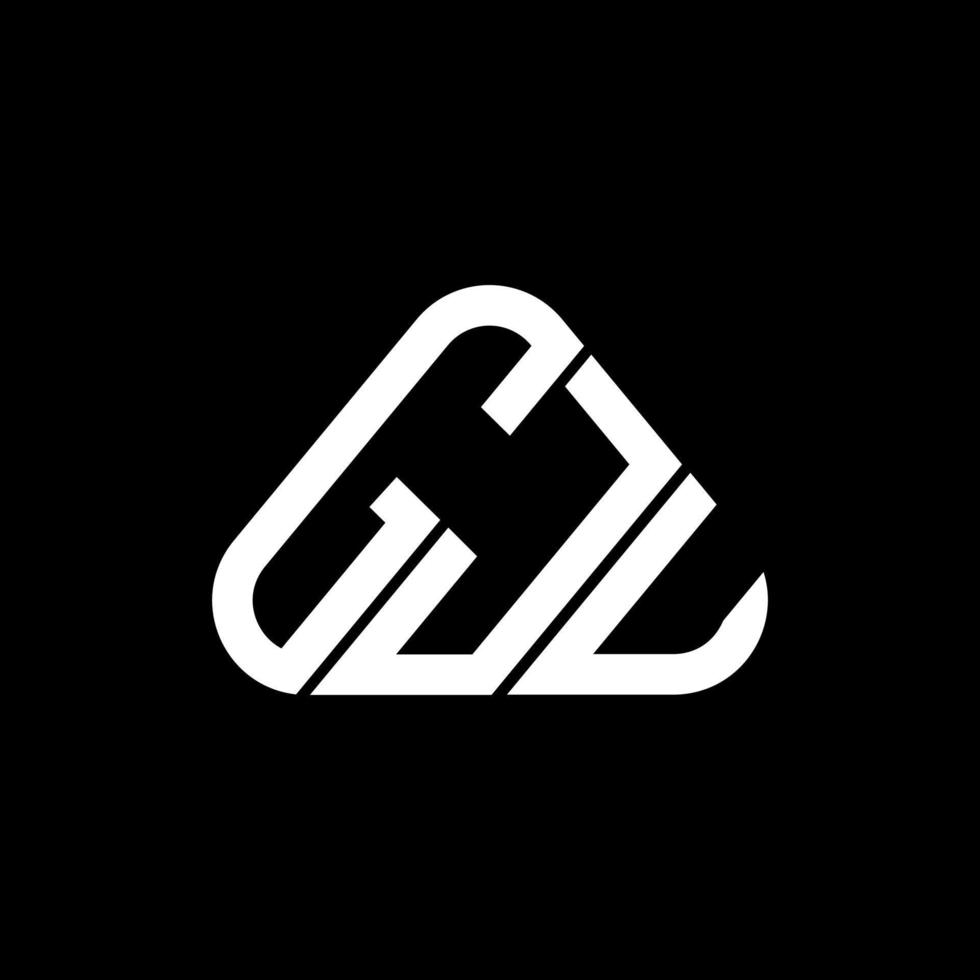 Diseño creativo del logotipo de la letra gju con gráfico vectorial, logotipo simple y moderno de gju. vector