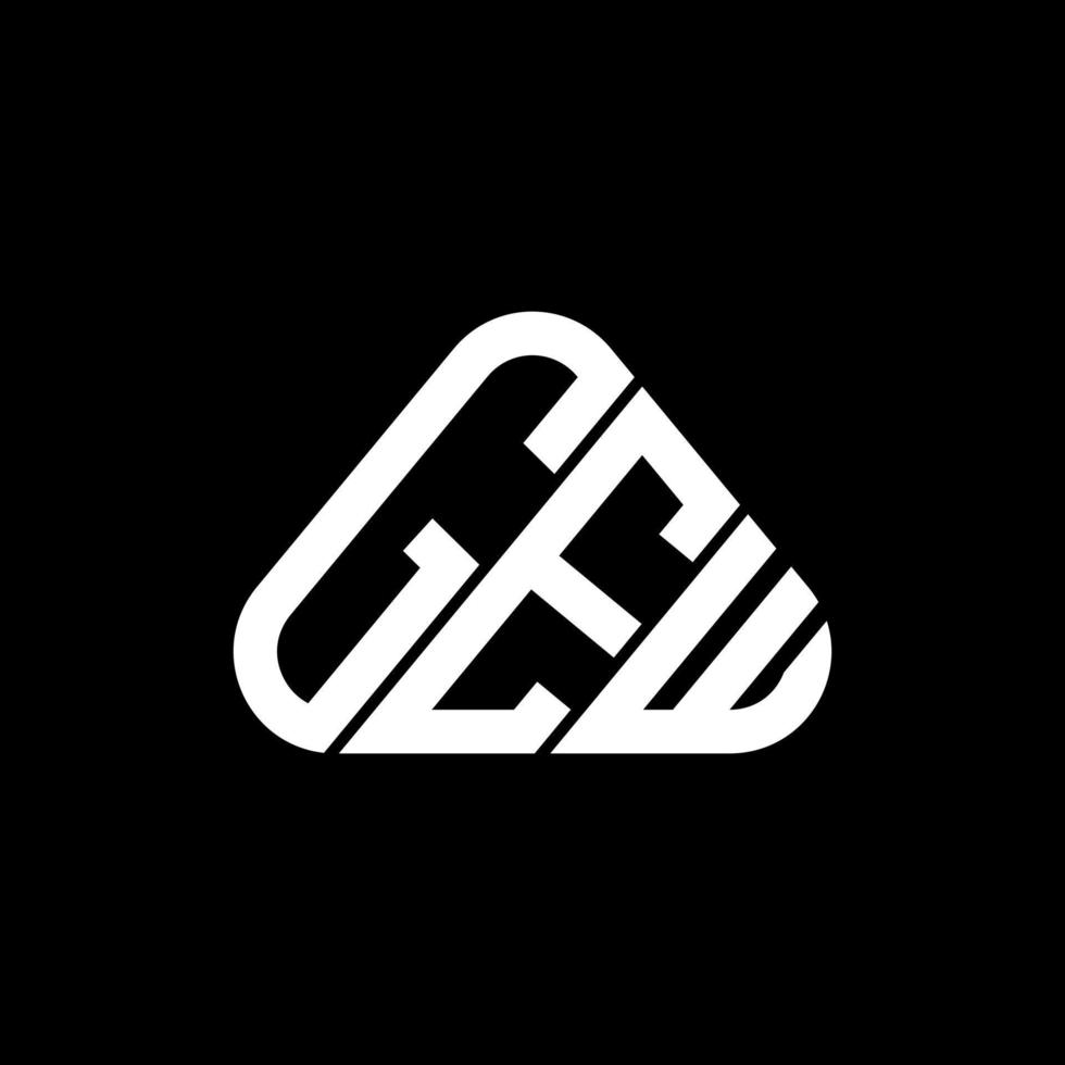 diseño creativo del logotipo de la letra gew con gráfico vectorial, logotipo simple y moderno de gew. vector