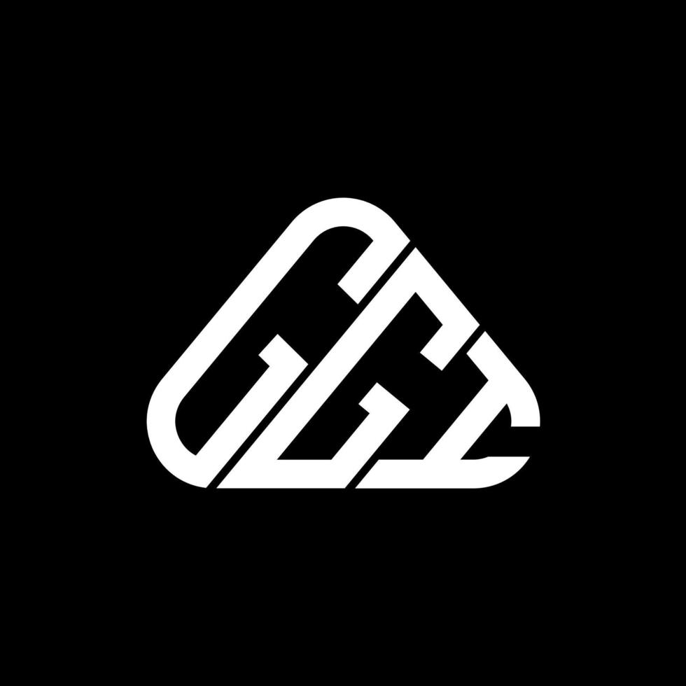GGI letter logo creative design with vector graphic, GGI simple and modern logo.