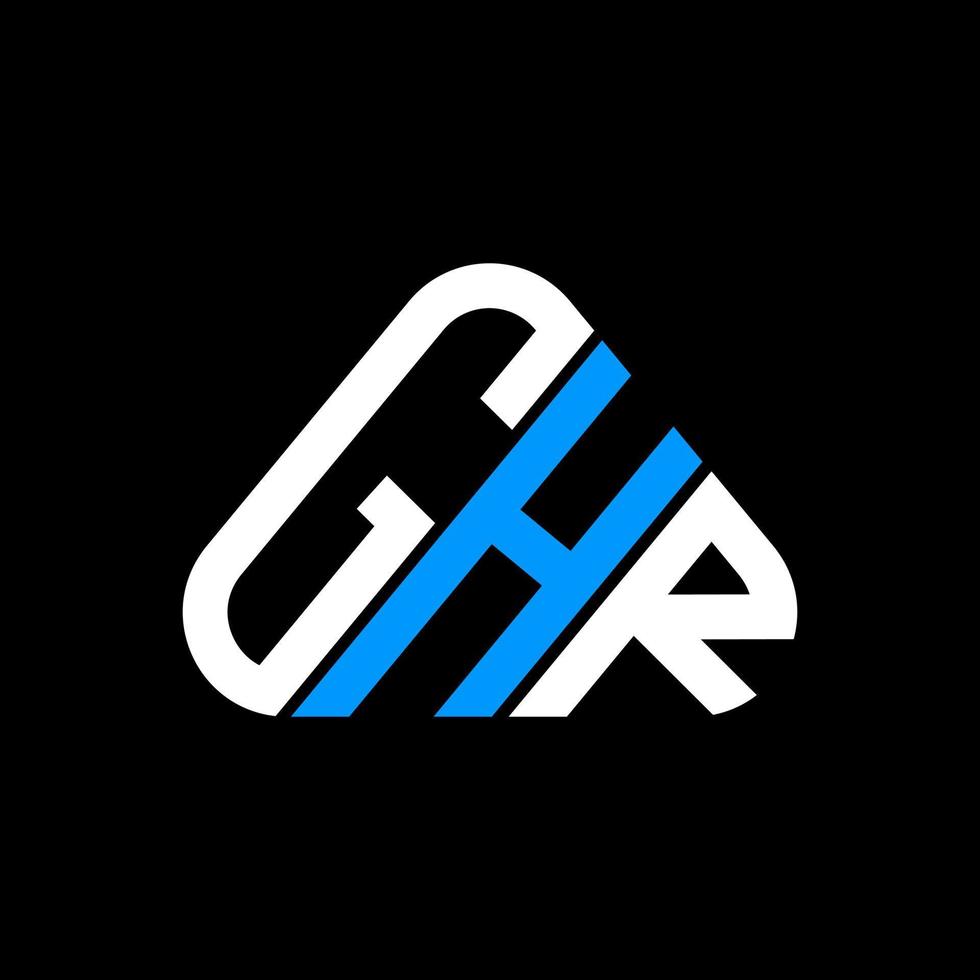 diseño creativo del logotipo de la letra ghr con gráfico vectorial, logotipo simple y moderno de ghr. vector