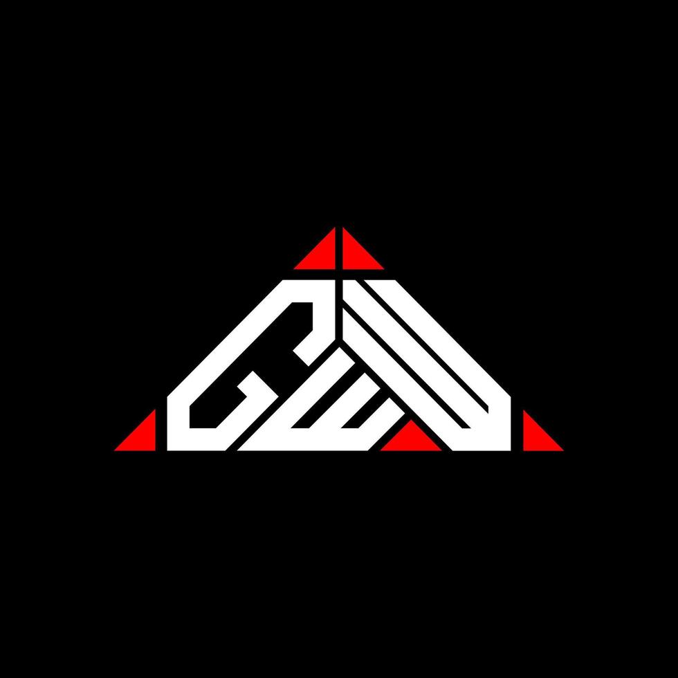 GWW letter logo creative design with vector graphic, GWW simple and modern logo.