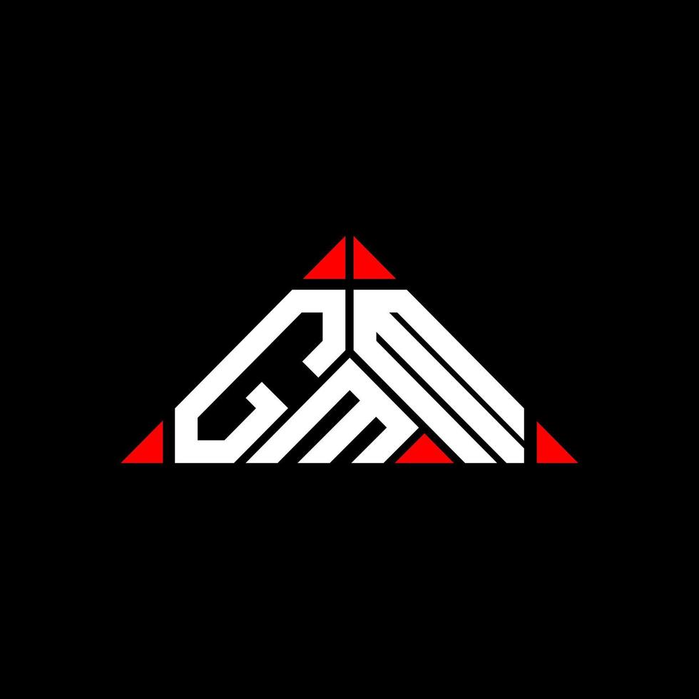 Diseño creativo del logotipo de letra gmm con gráfico vectorial, logotipo simple y moderno de gmm. vector