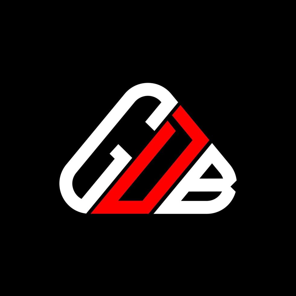 Diseño creativo del logotipo de la letra gdb con gráfico vectorial, logotipo simple y moderno de gdb. vector