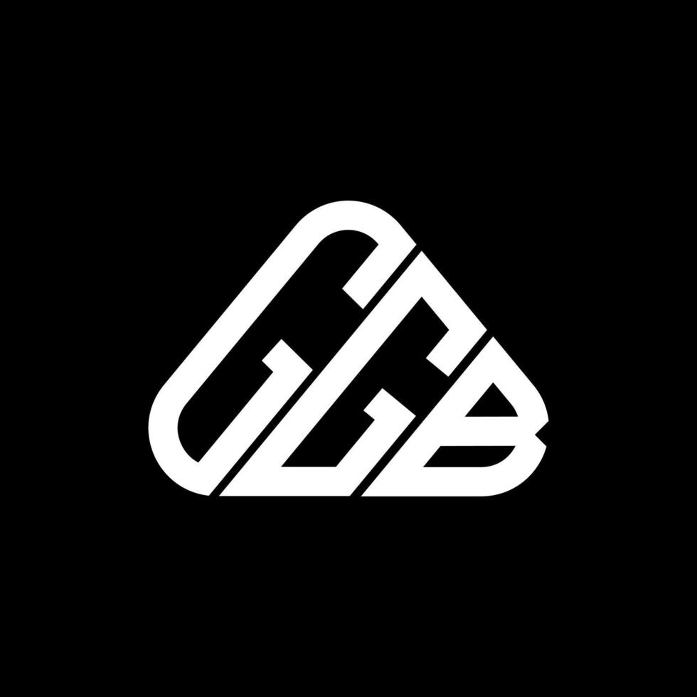 Diseño creativo del logotipo de la letra ggb con gráfico vectorial, logotipo simple y moderno de ggb. vector