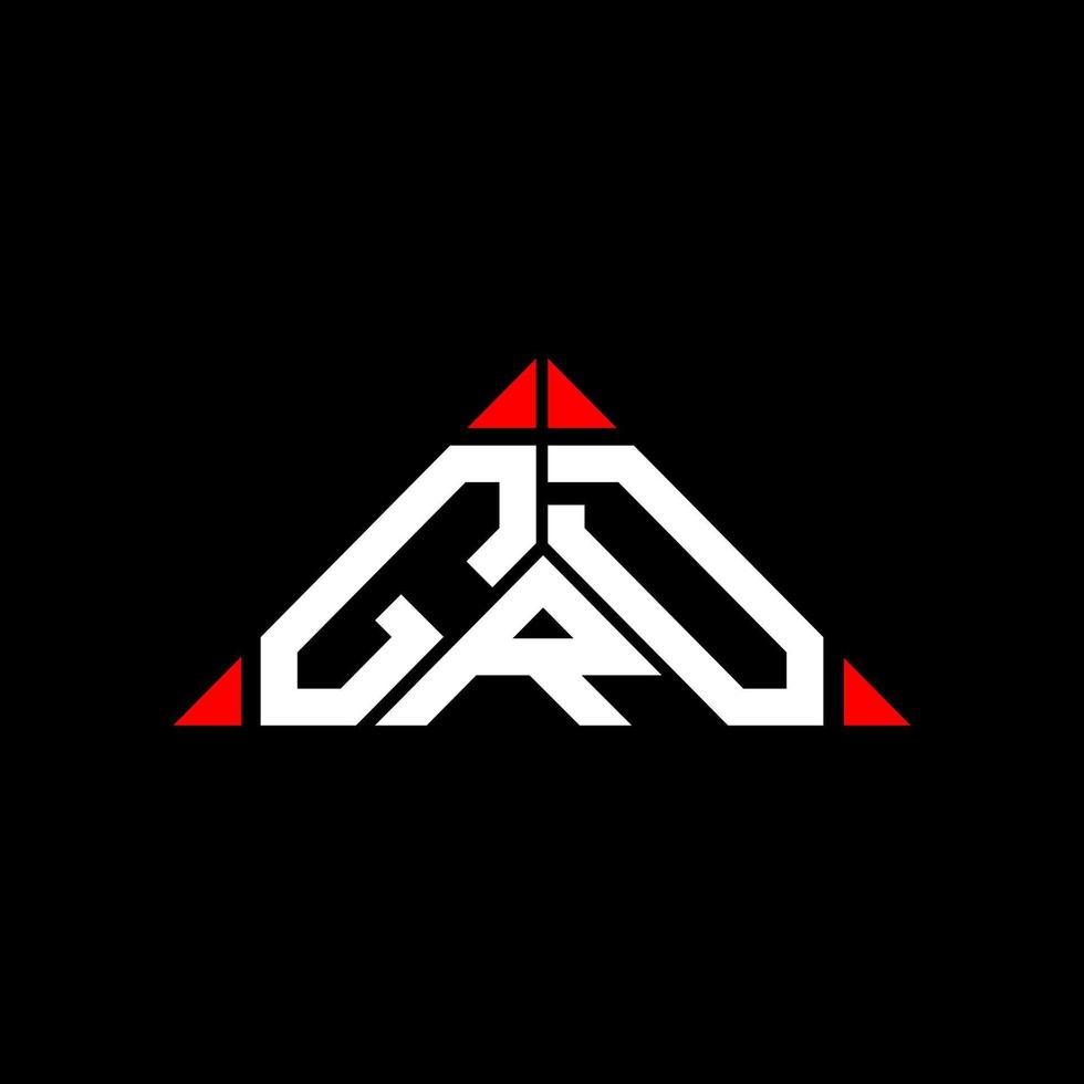 diseño creativo del logotipo de la letra grd con gráfico vectorial, logotipo simple y moderno de grd. vector