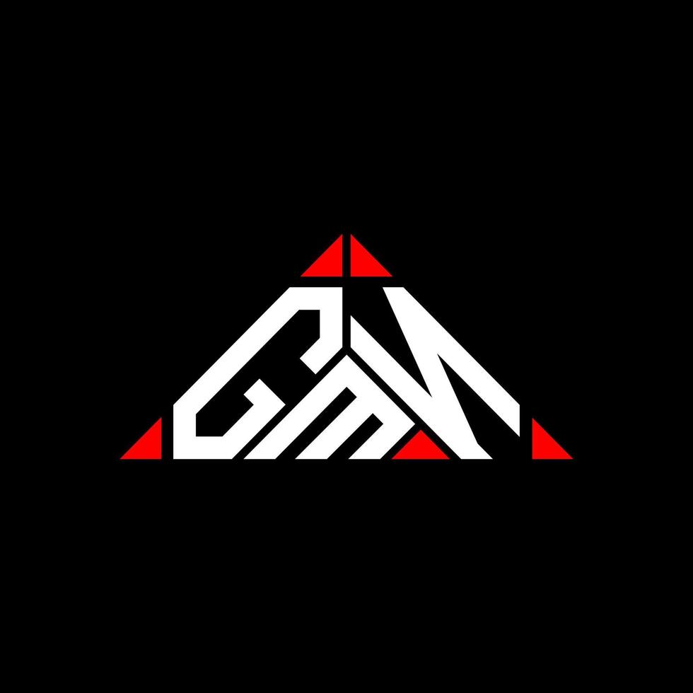GMN letter logo creative design with vector graphic, GMN simple and modern logo.
