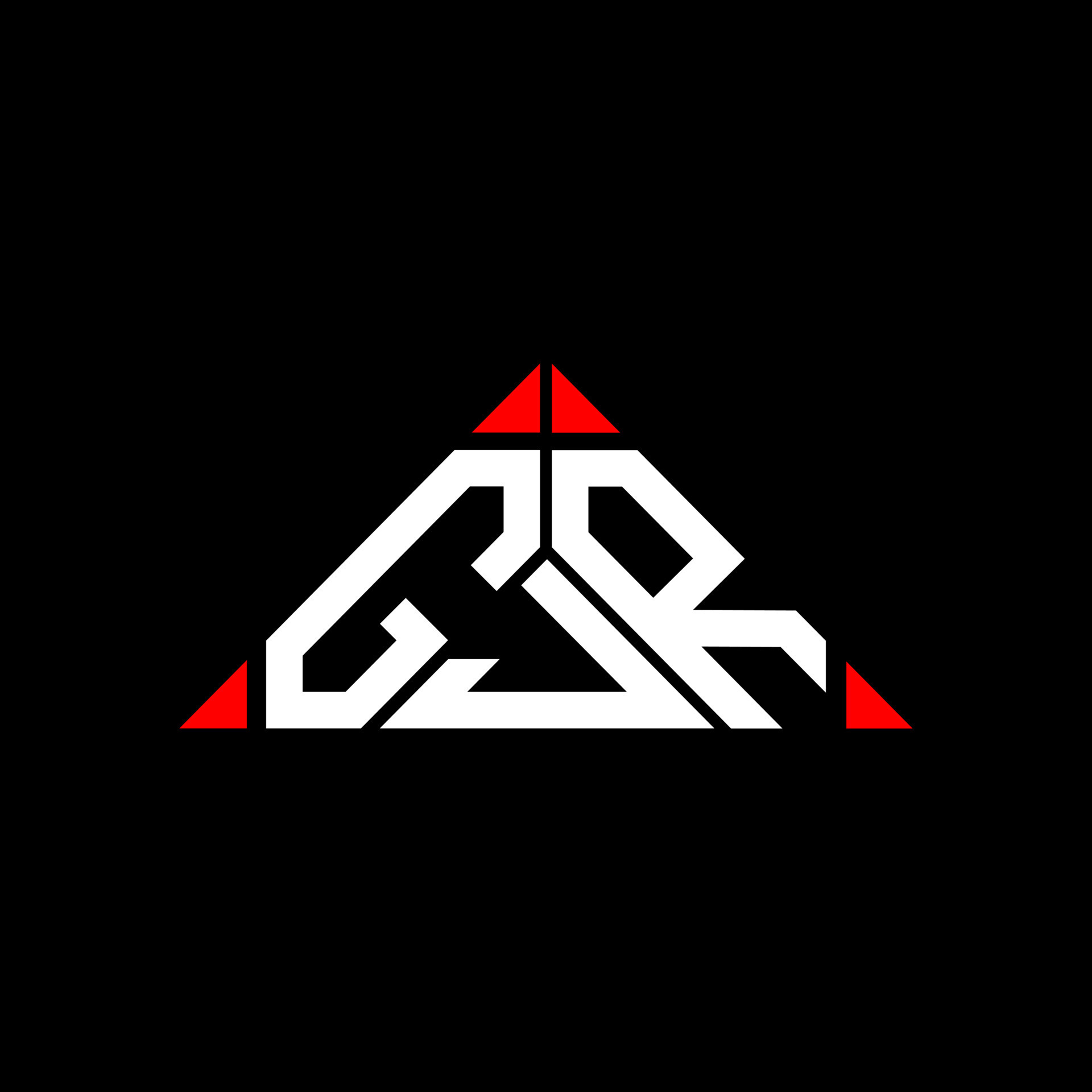 GJR letter logo creative design with vector graphic, GJR simple and