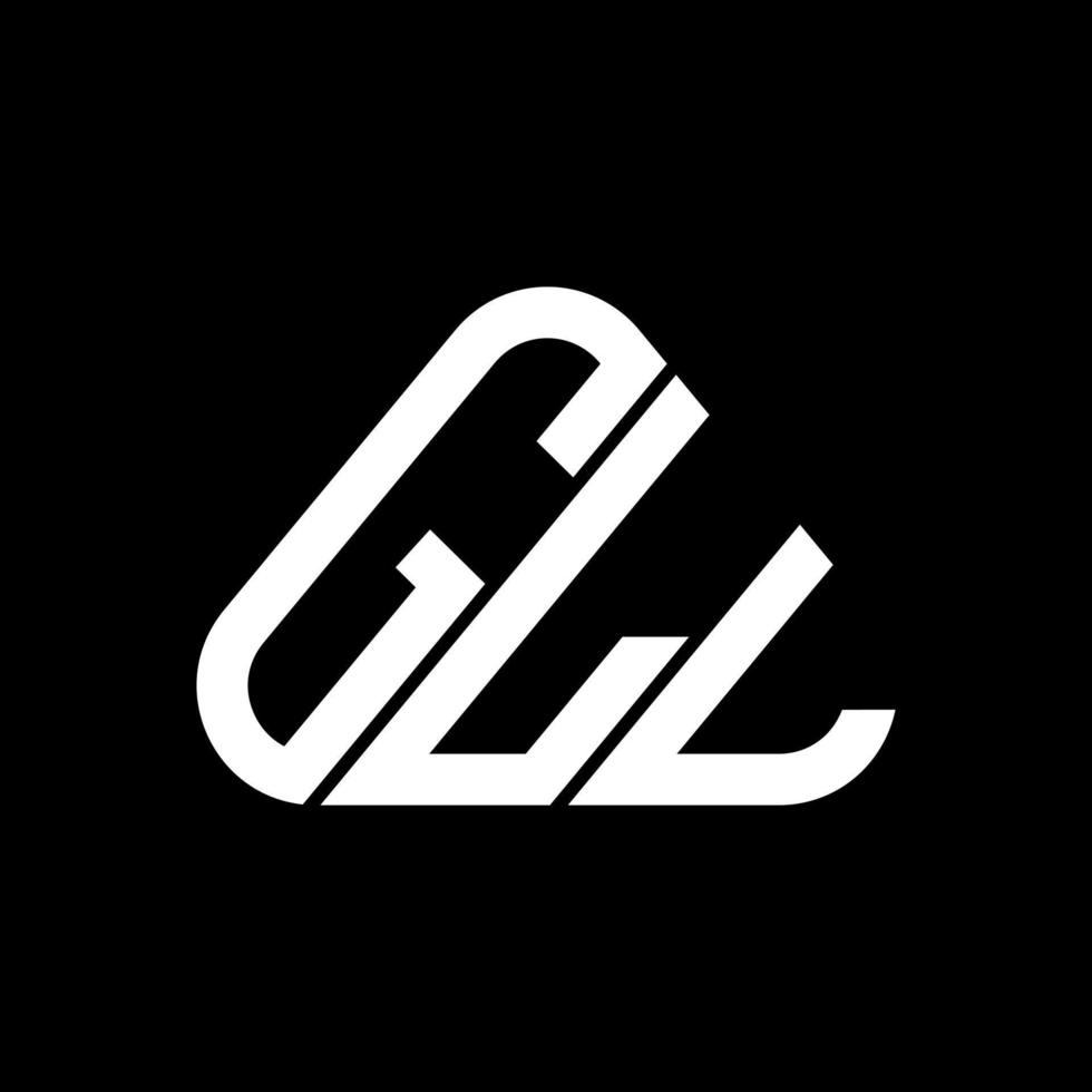 GLL letter logo creative design with vector graphic, GLL simple and modern logo.