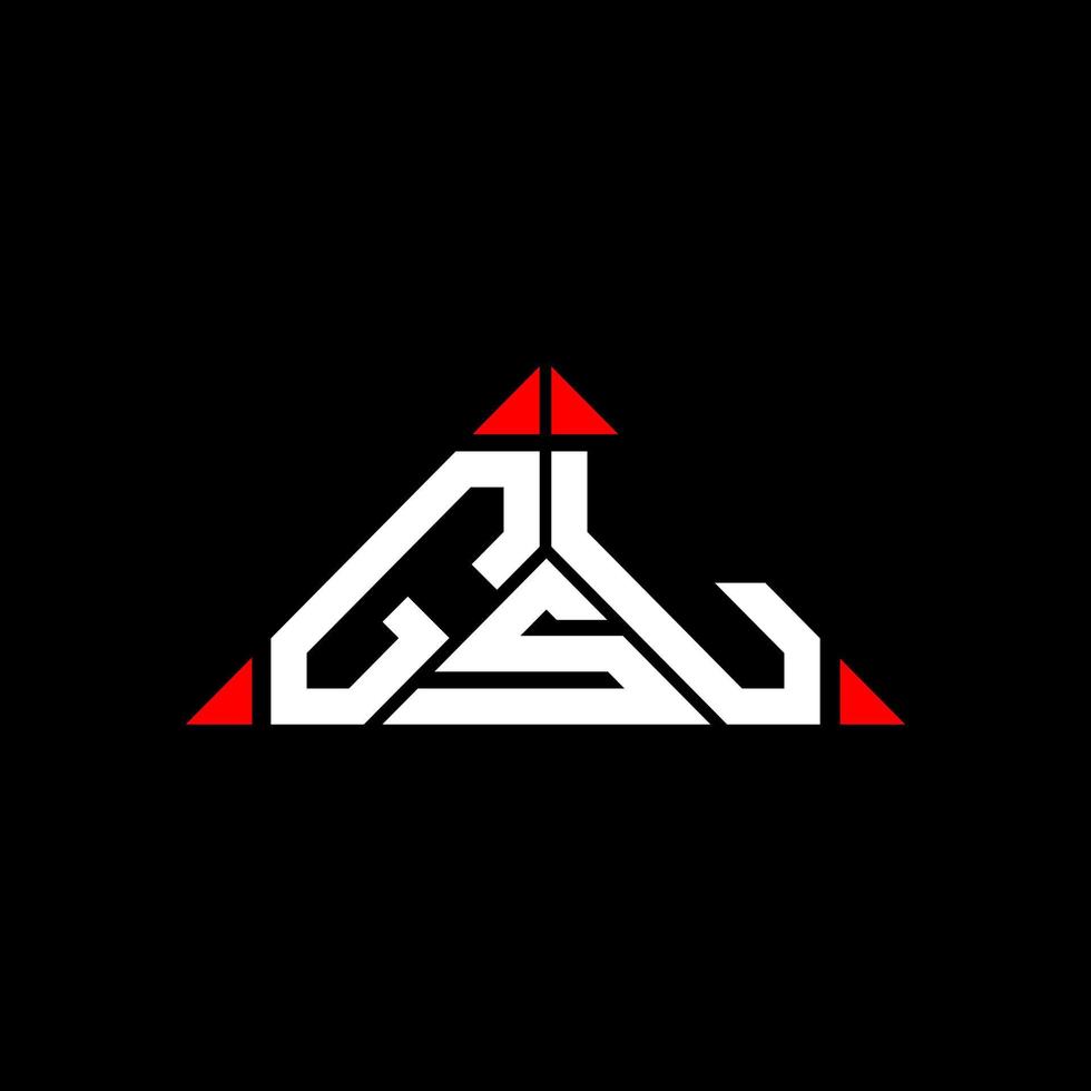 GSL letter logo creative design with vector graphic, GSL simple and modern logo.