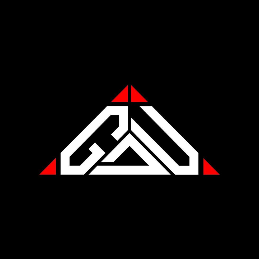 GDU letter logo creative design with vector graphic, GDU simple and modern logo.