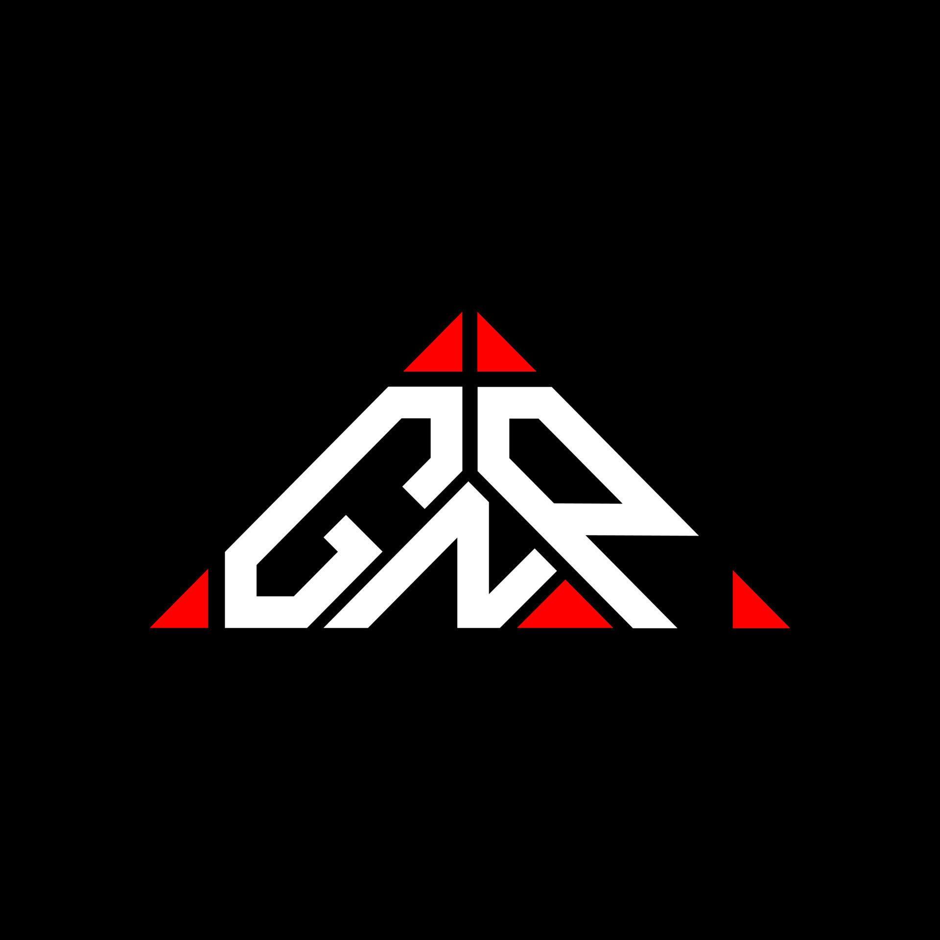 diseño creativo del logotipo de la letra gnp con gráfico vectorial