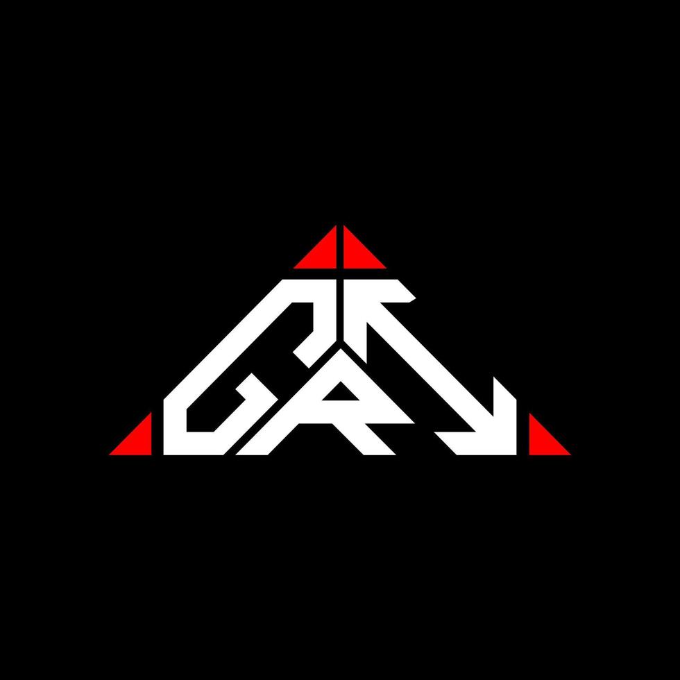 diseño creativo del logotipo de la letra gri con gráfico vectorial, logotipo simple y moderno de gri. vector