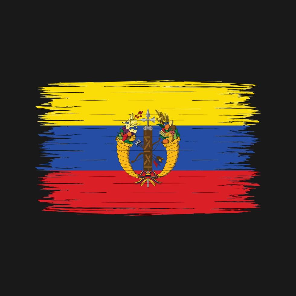 cepillo de bandera de colombia vector