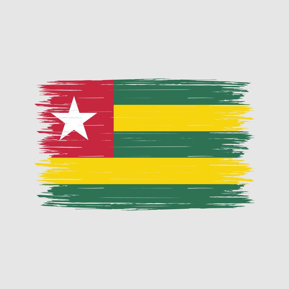 Togo Flag Brush vector