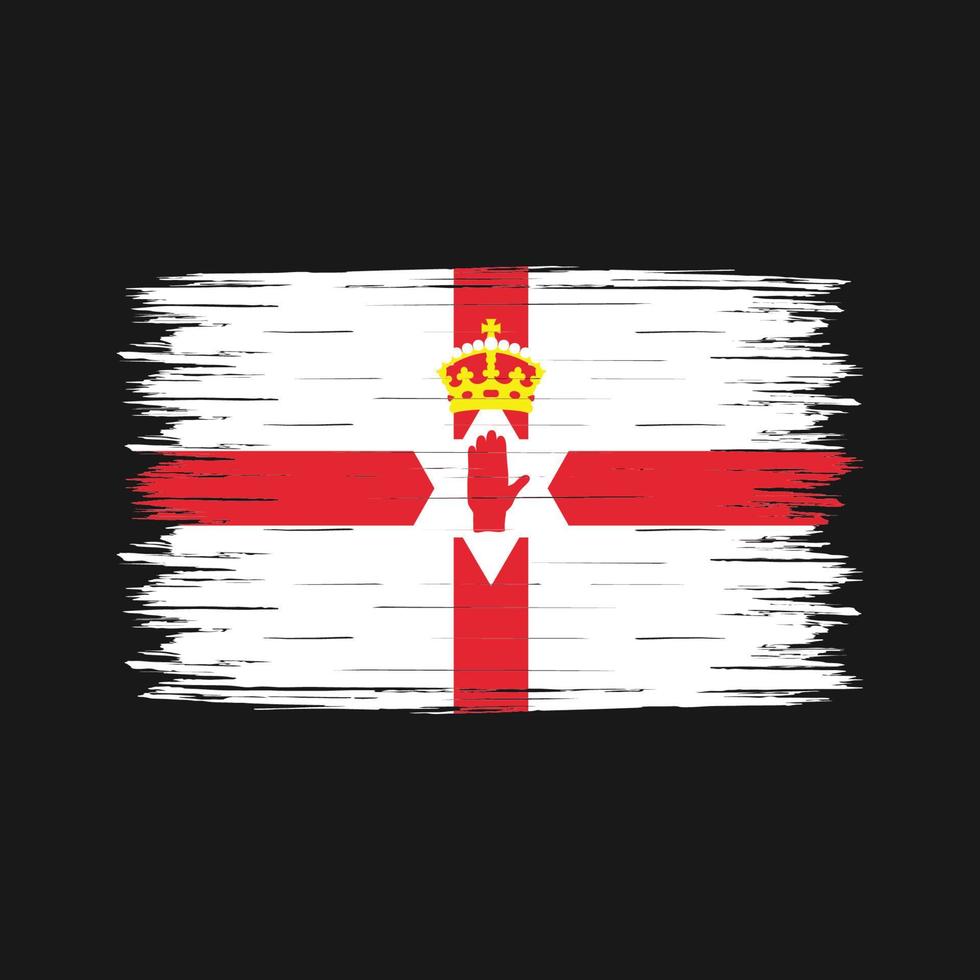 Northern Ireland Flag Brush vector