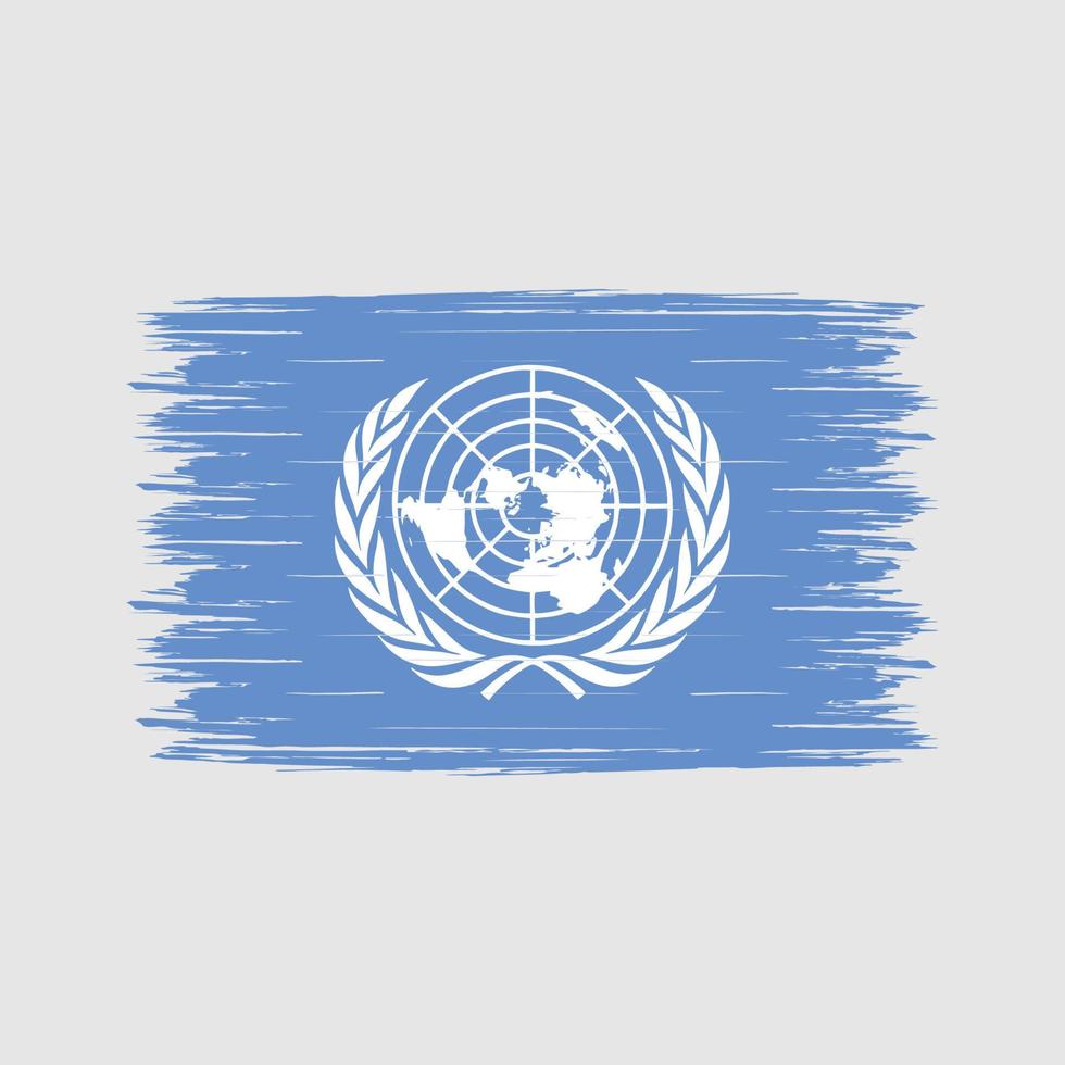 United Nations Flag Brush vector