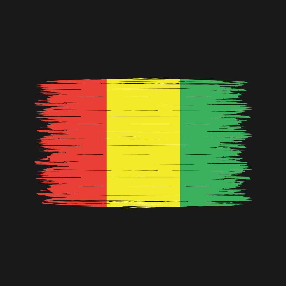 Guinea Flag Brush vector