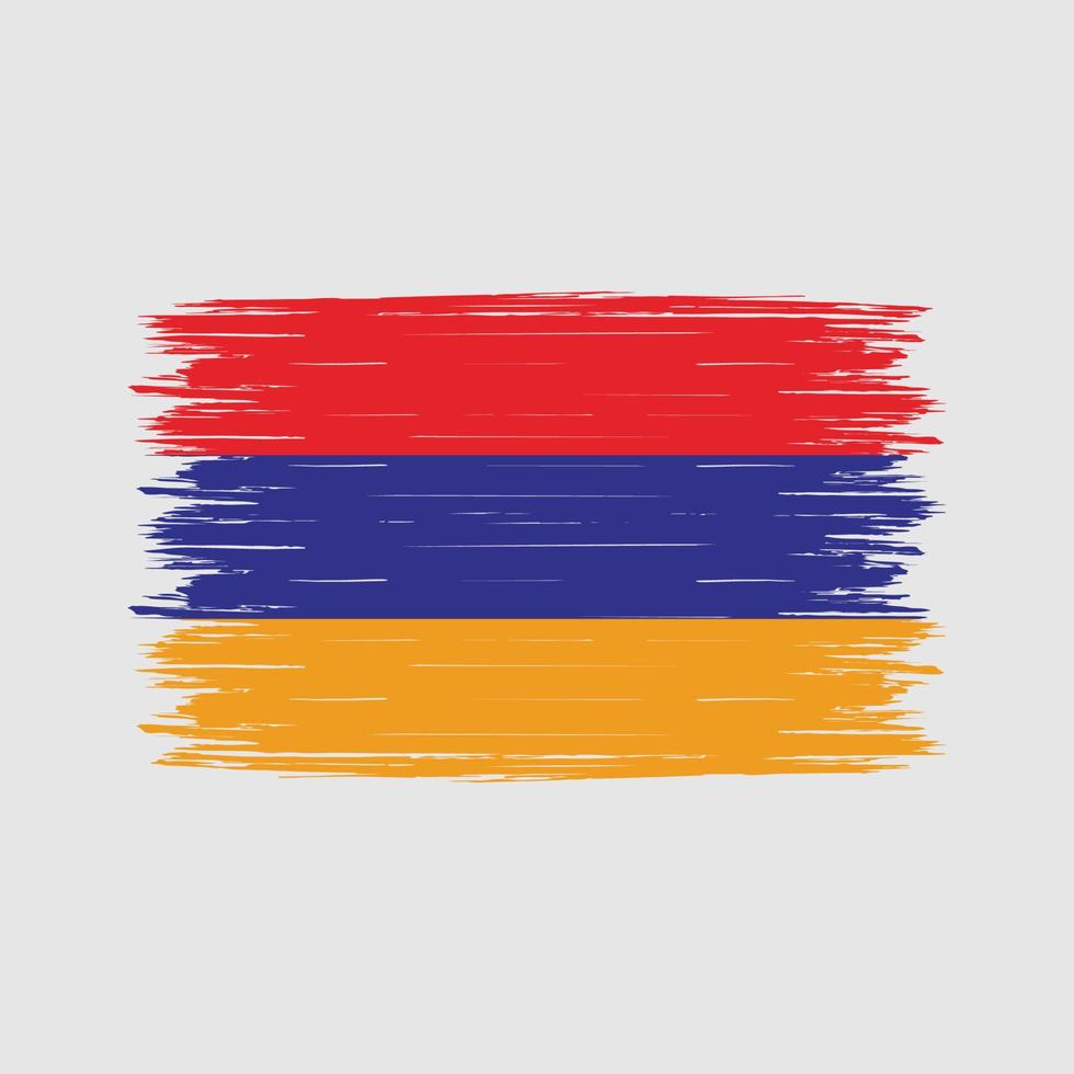 Armenia Flag Brush vector