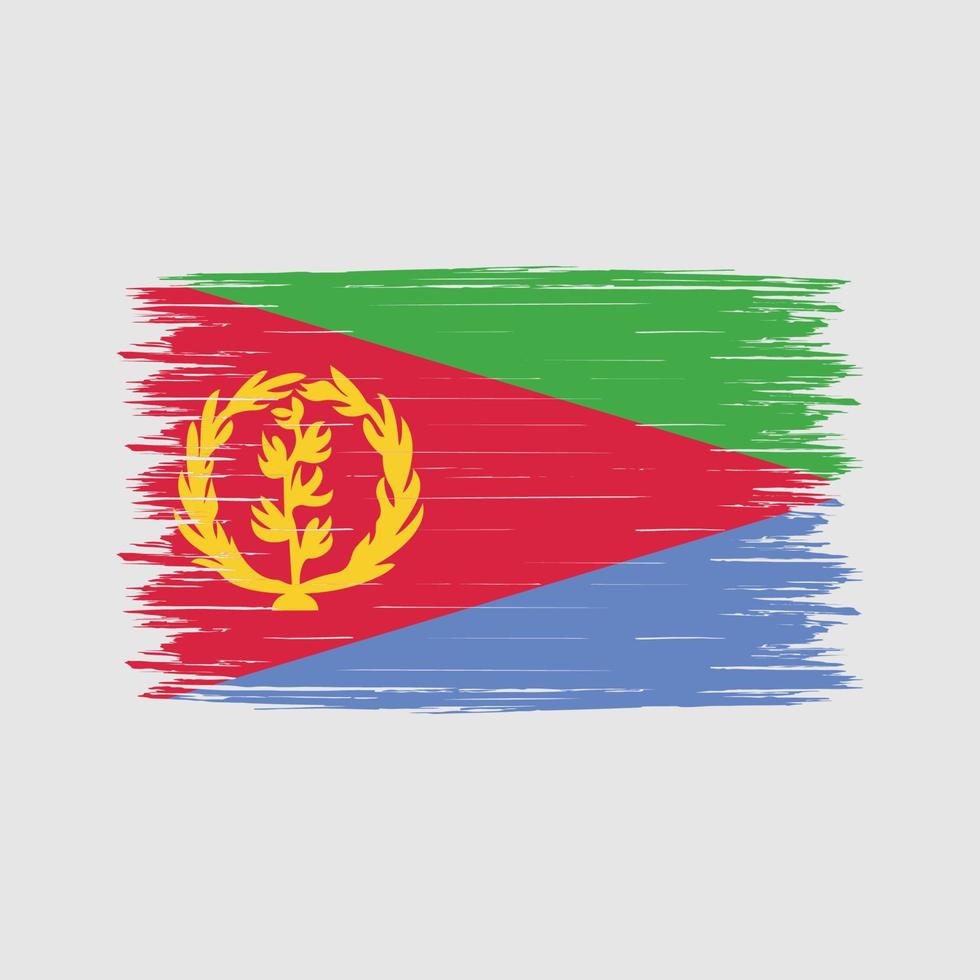Eritrea Flag Brush vector
