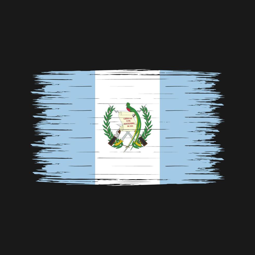 cepillo de bandera de guatemala vector