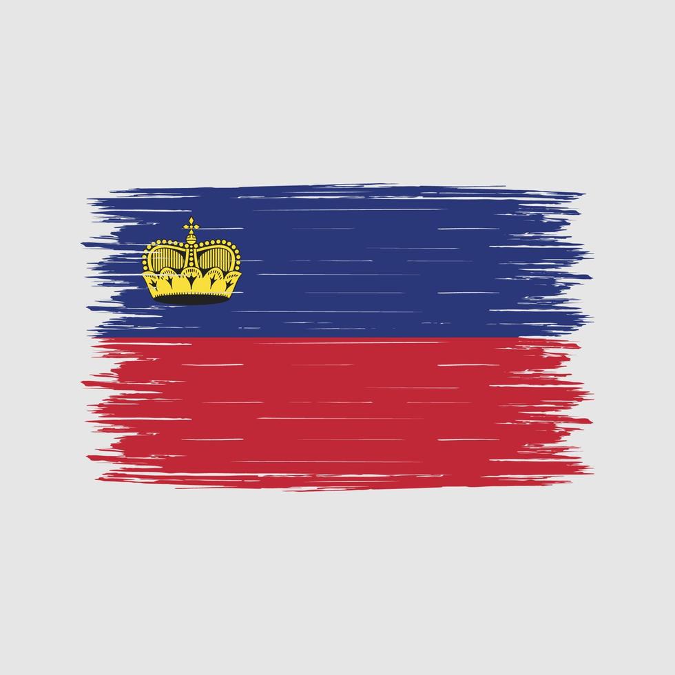 Liechtenstein Flag Brush vector