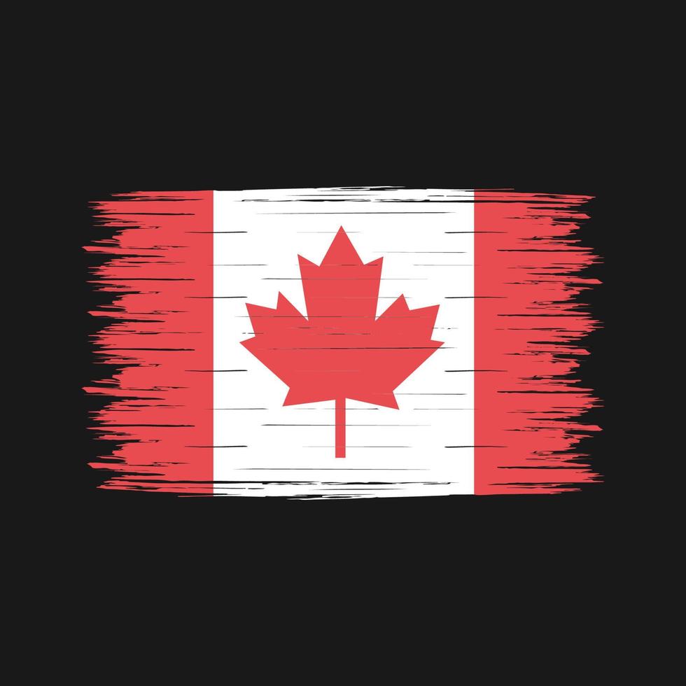 Canada Flag Brush vector