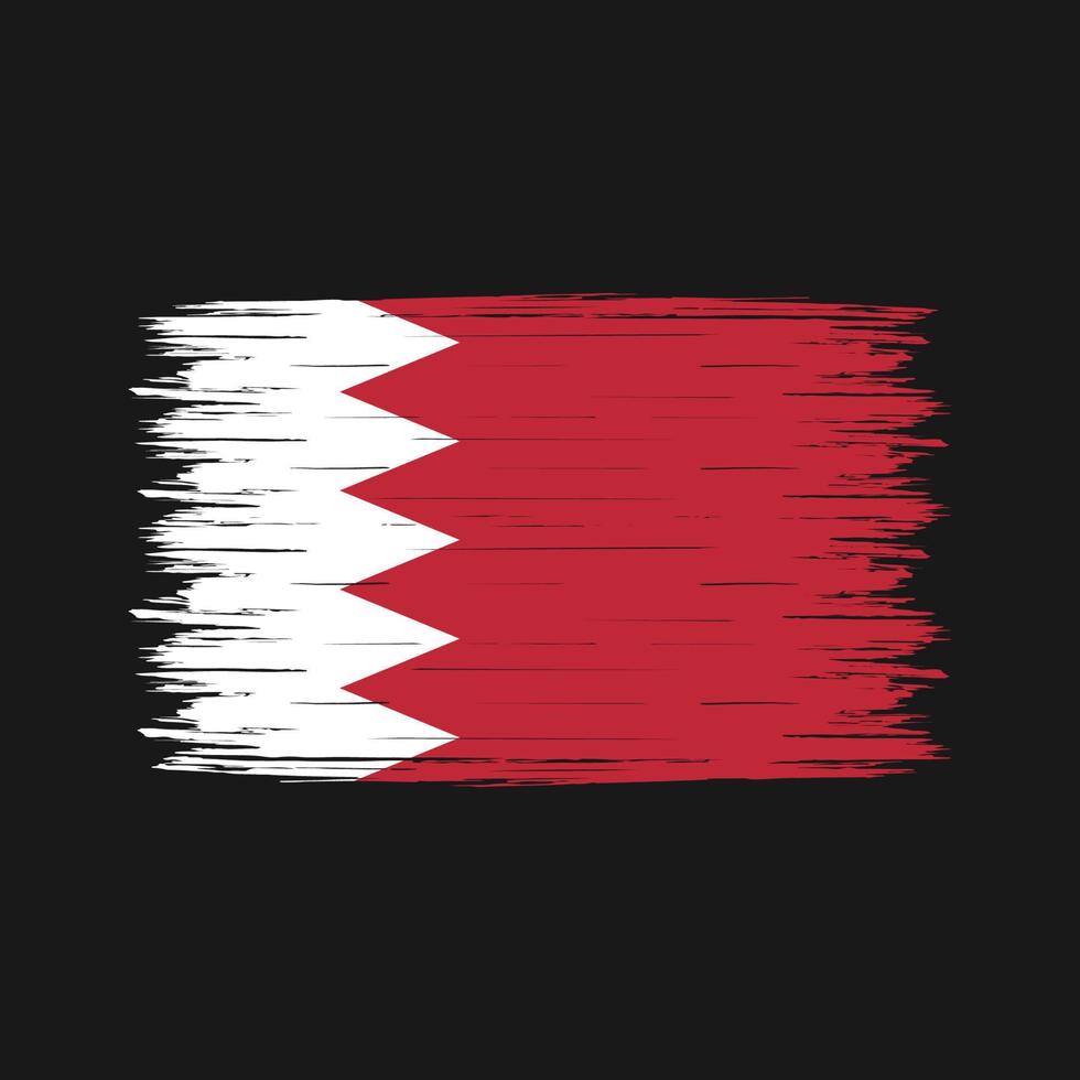 Bahrain Flag Brush vector