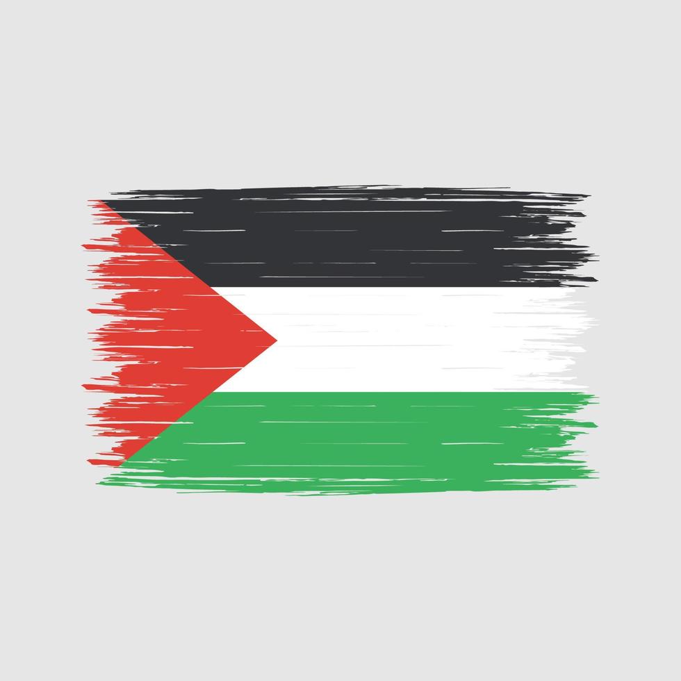 Palestine Flag Brush vector