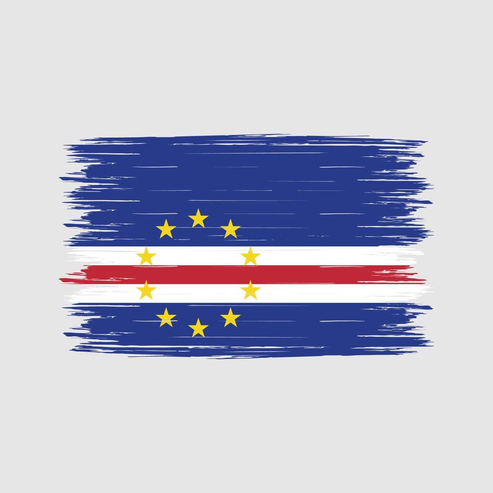 Cape Verde Flag Brush vector