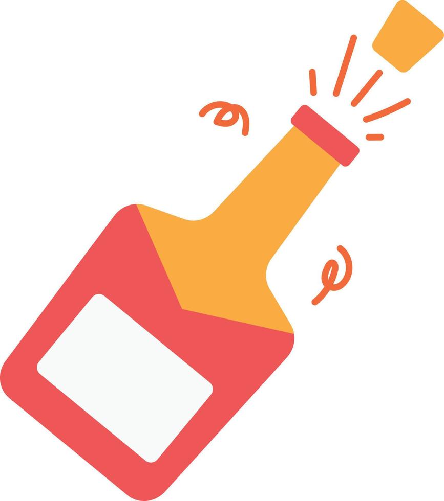 champagne bottle drink vector