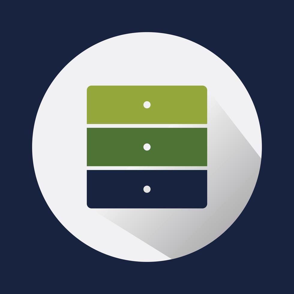 Vector icon Archived documents, storing documents