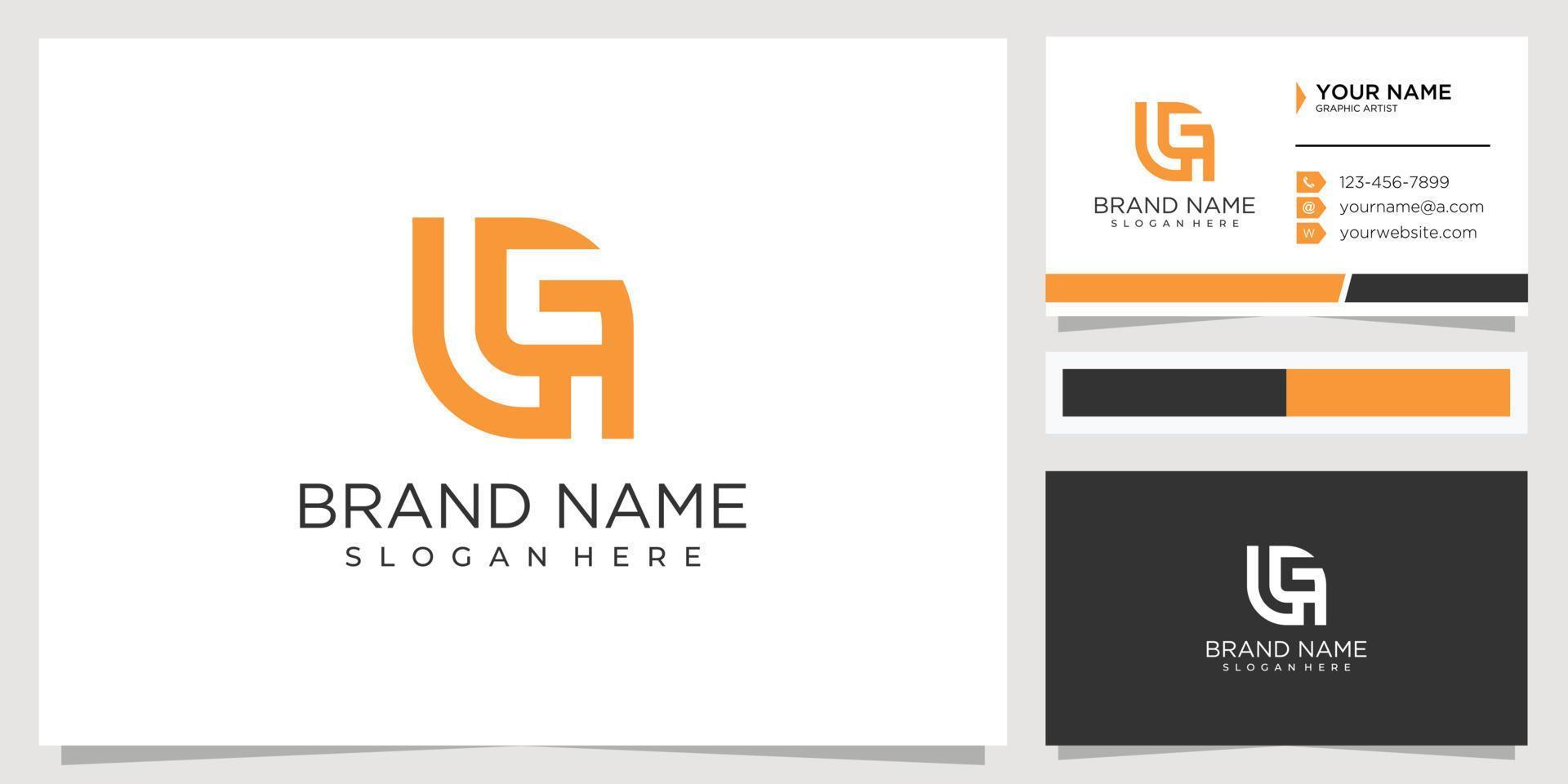 letter GL logo design concept vector
