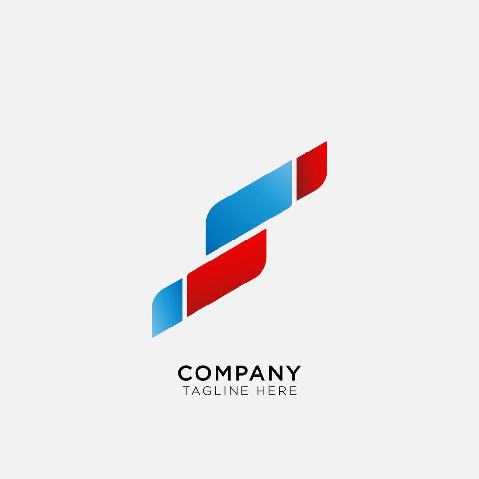 abstract logo with cut square box suitable for company vector