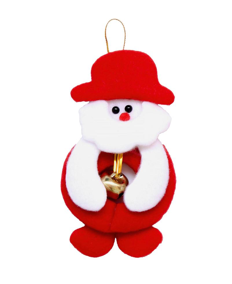 Santa doll isolated on a white background. photo