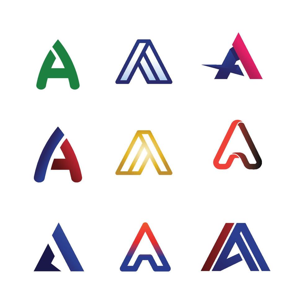 un logotipo de diseño de plantilla de icono de letra vector