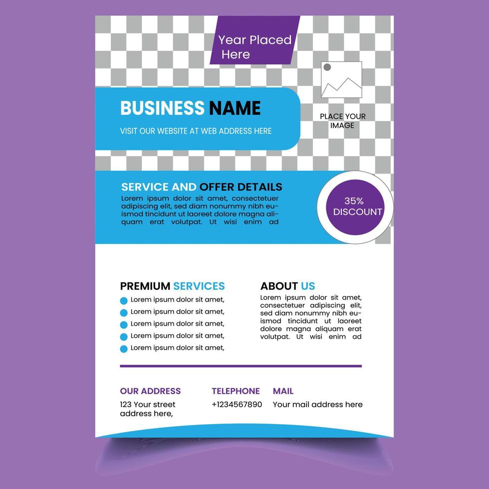 Flyer Template, Business Flyer Template, Flyer Design, Business Flyer vector