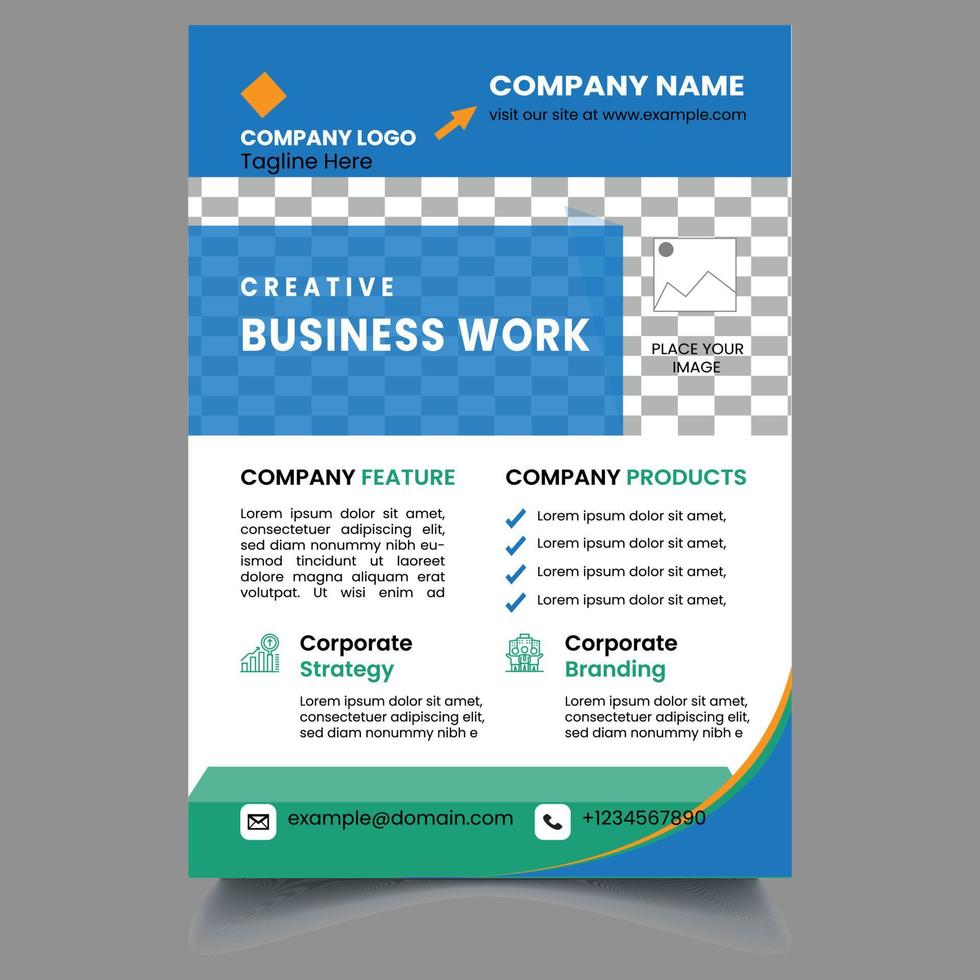 Flyer Template, Business Flyer Template, Flyer Design, Business Flyer vector