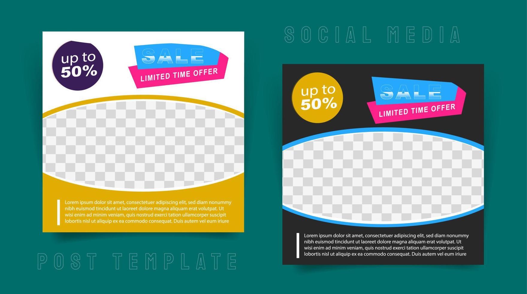 LIMITED TIME OFFER 50 OFF template design. vector