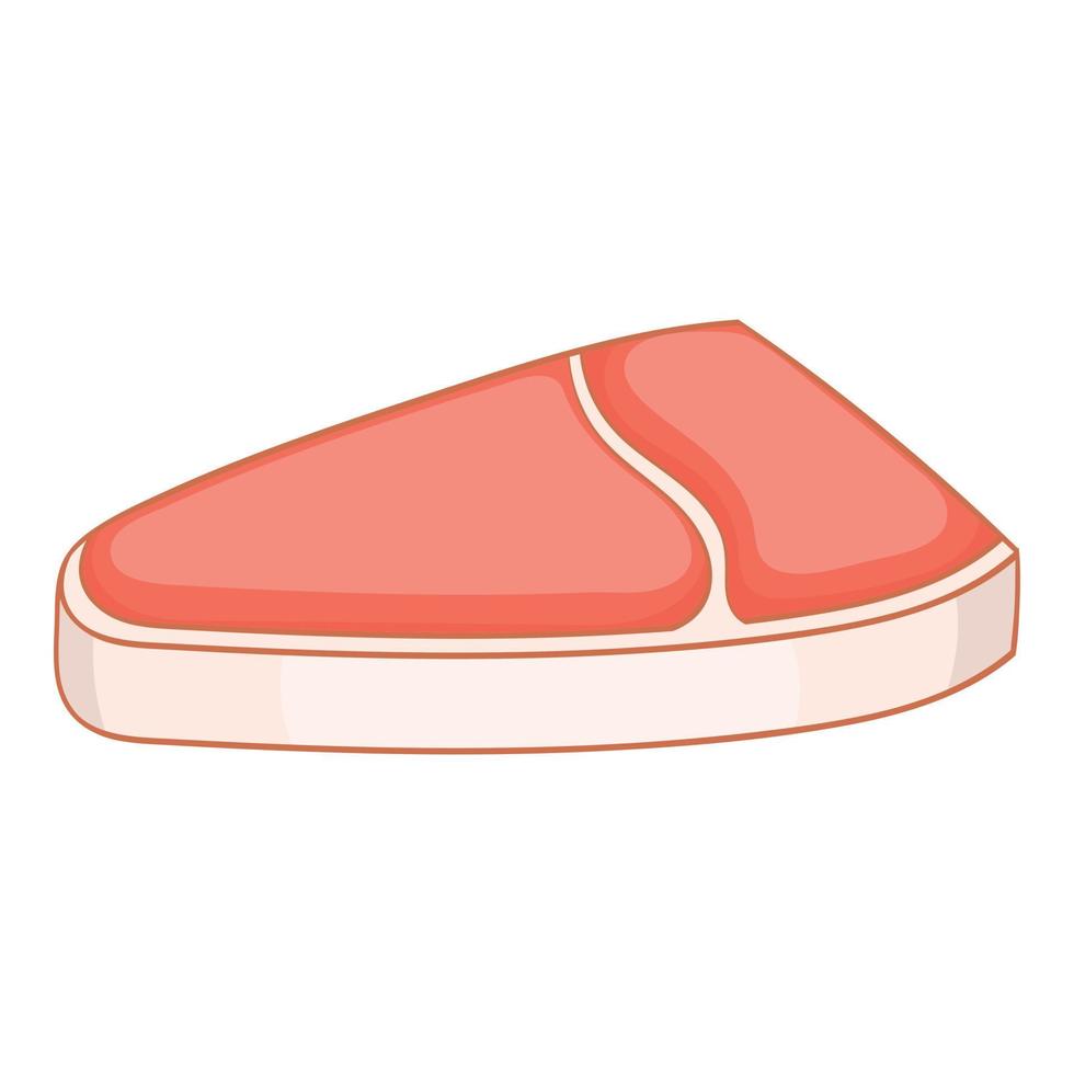 Meat icon, cartoon style vector