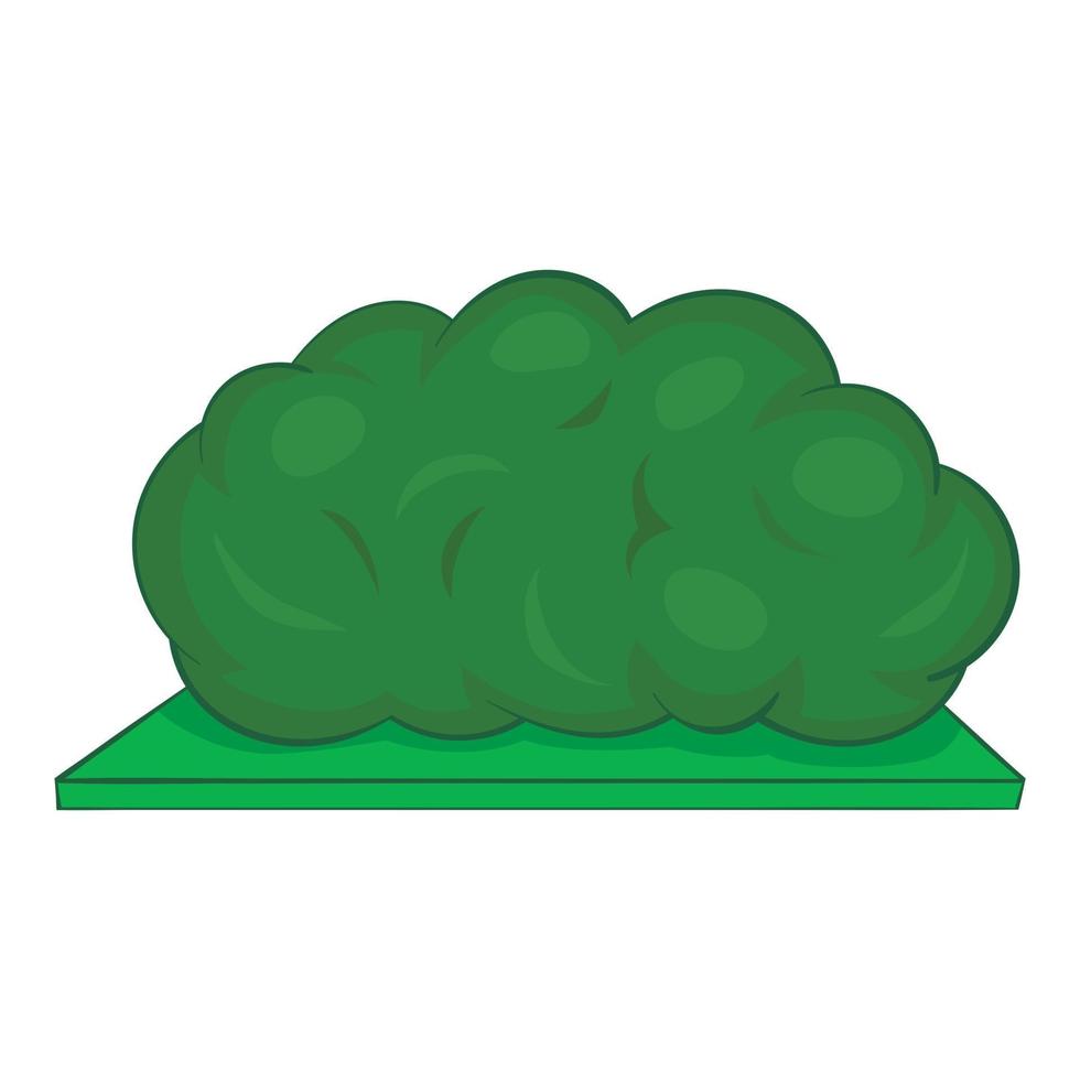 Bush icon, cartoon style vector