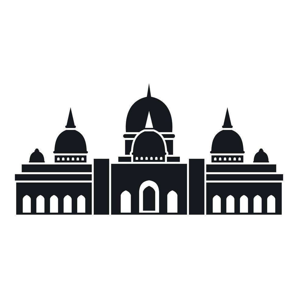 Sheikh Zayed Grand Mosque, UAE icon vector