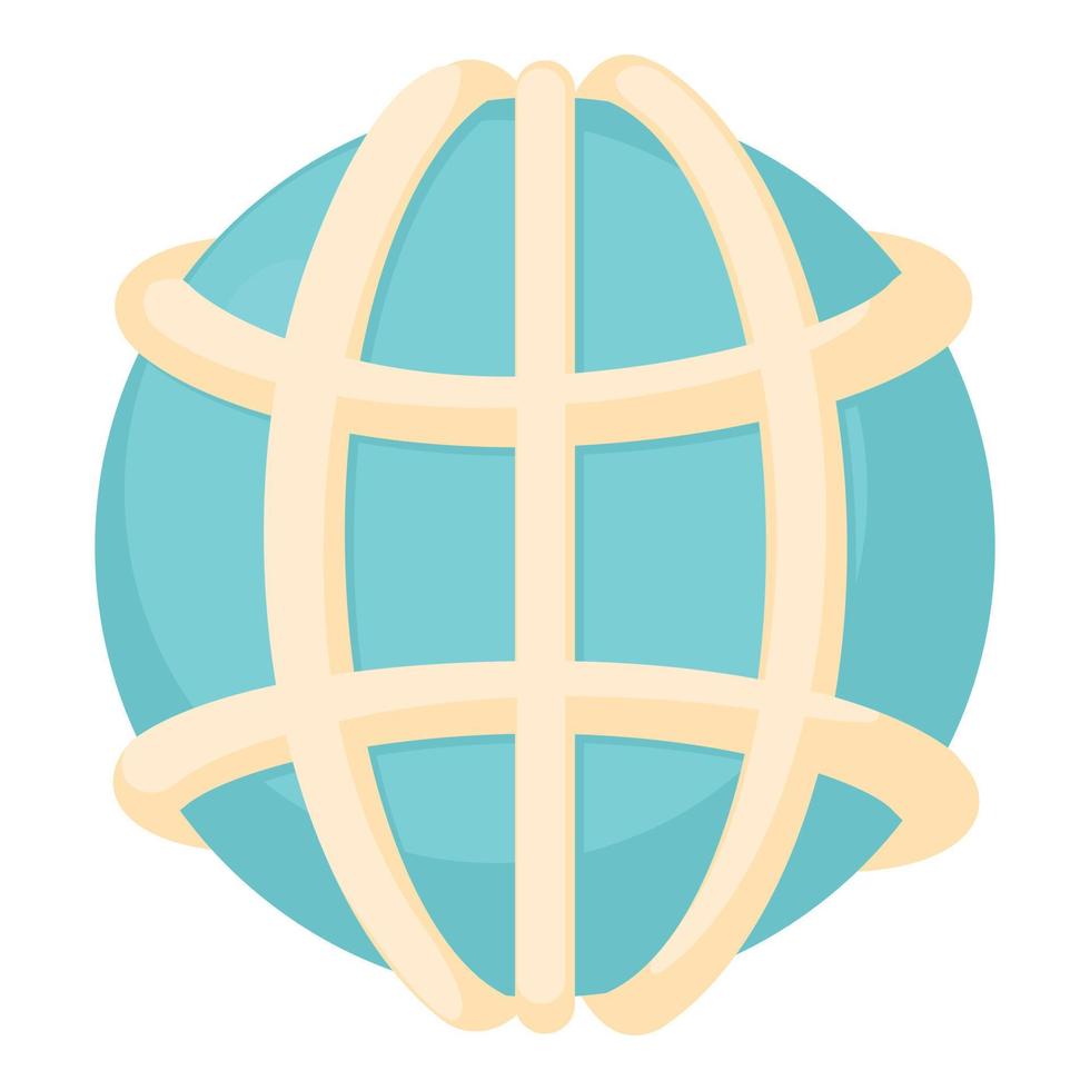 Earth icon, cartoon style vector