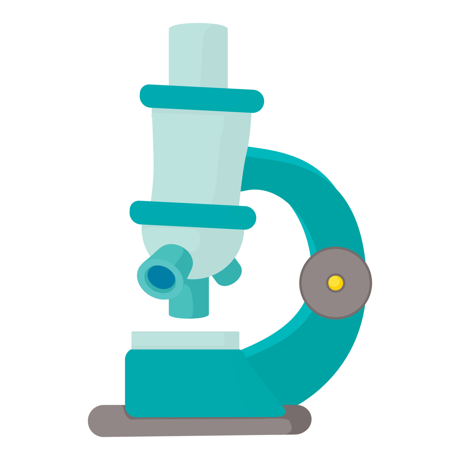 Microscope icon, cartoon style 14738686 Vector Art at Vecteezy