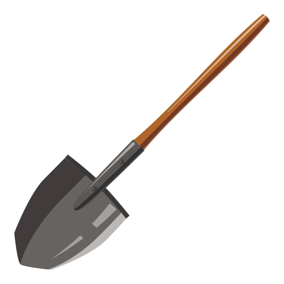 Shovel icon, cartoon style 14738736 Vector Art at Vecteezy