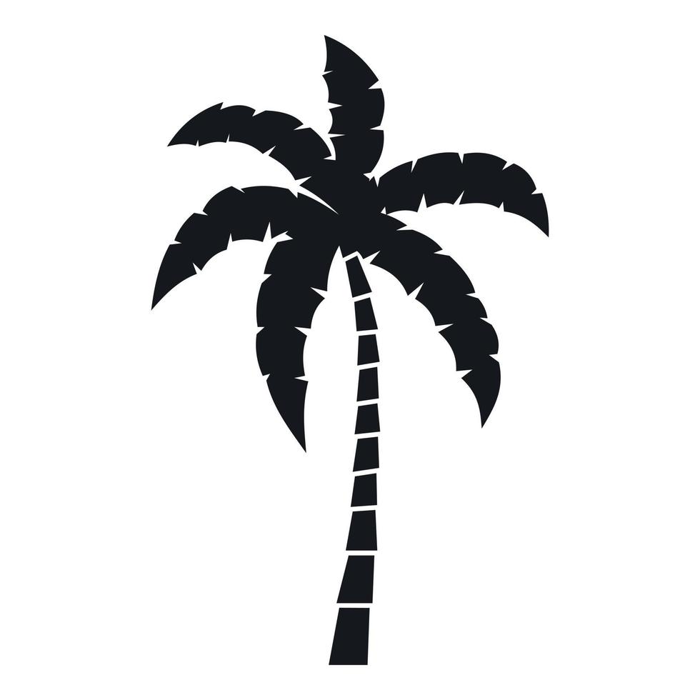 Palm tree icon, simple style vector